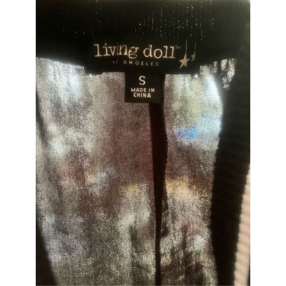 Living Doll Los Angeles Womens Zip Up Jacket Size Small Floral (4159) - Picture 5 of 5